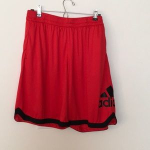 Men's Adidas red shorts